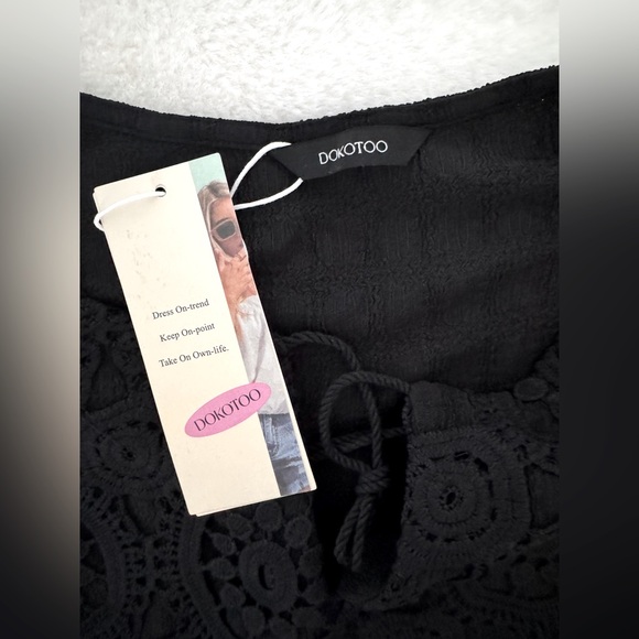 Dokotoo Black Boho Summer Dress, SIze XL - NIP - Picture 12 of 13